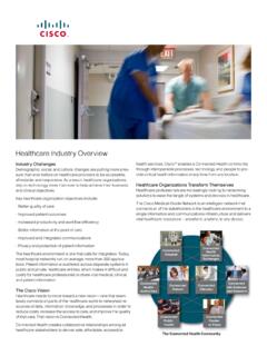 Healthcare Industry Overview - Cisco