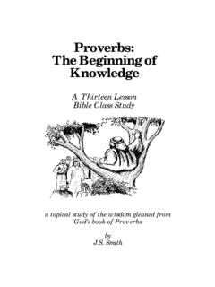 Proverbs: The Beginning of Knowledge - Bible Study Guide