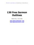 130 Free Sermon Outlines - My Sermon Vault