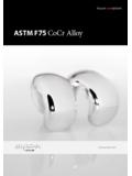 ASTM F75 ASTM F Cobalt Chrome Alloy 75 CoCr Alloy