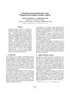 Computing Semantic Relatedness Using Wikipedia …