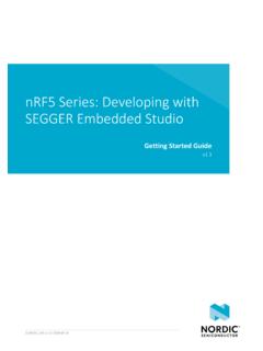 nRF5 Series: Developing with SEGGER Embedded Studio