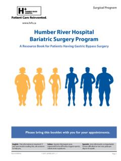 Humber River Hospital Bariatric Surgery Program
