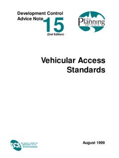 Vehicular Access Standards - Planning Portal