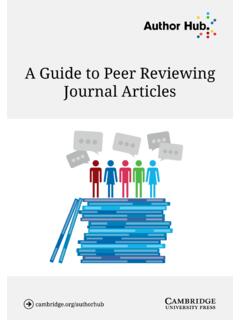 A Guide to Peer Reviewing Journal Articles