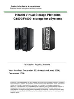 Hitachi Virtual Storage Platforms G1500/F1500- storage for ...