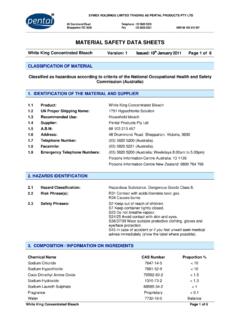 MATERIAL SAFETY DATA SHEETS - MSDS.COM.AU