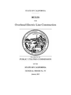 FOR Overhead Electric Line Construction - California