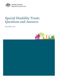 Special Disability Trusts Questions and Answers - DSS