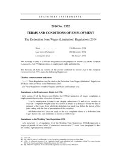 2014 No. 3322 TERMS AND CONDITIONS OF EMPLOYMENT