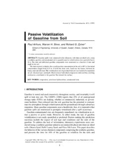 Passive Volatilization of Gasoline from Soil - RS …