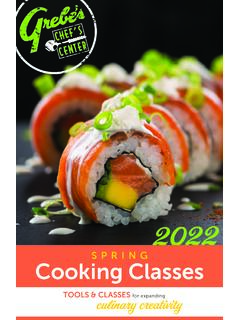 SPRING Cooking Classes