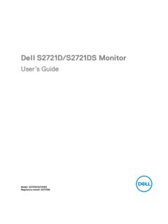 Dell S2721D/S2721DS Monitor