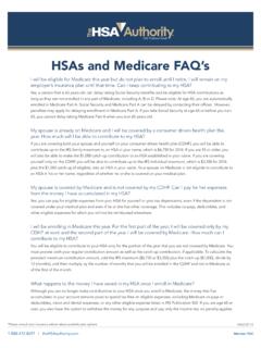 HSAs and Medicare FAQ’s - Indiana