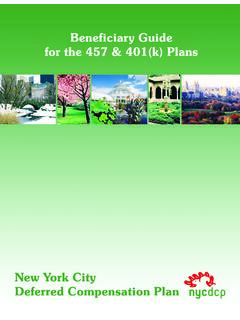 Deferred Compensation Plan &amp; NYCE IRA - New York City