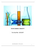 INDIAN CHEMICAL INDUSTRY Five Year Plan – …