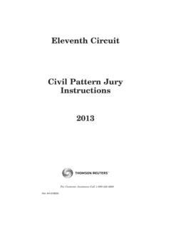 ELEVENTH CIRCUIT PATTERN JURY INSTRUCTIONS (CIVIL …