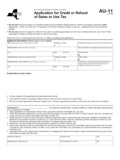 AU-11:Form AU-11:12/10: Application for Credit or Refund ...