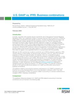U.S. GAAP vs. IFRS: Business combinations at-a-glance