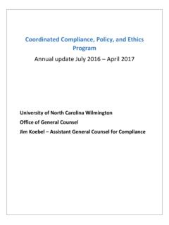 Coordinated Compliance, Policy, and Ethics Program