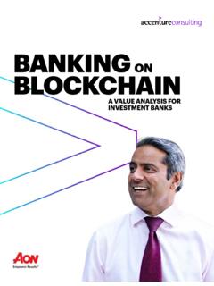 Banking on Blockchain - Accenture