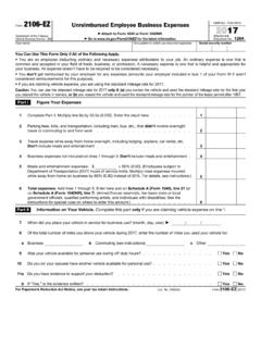 2017 Form 2106-EZ - Internal Revenue Service | An official ...