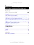 Child And Adolescent Development Module - UNHCR