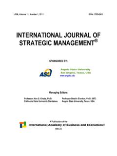 INTERNATIONAL JOURNAL OF STRATEGIC …