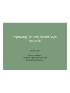 MOSTOVOY Improving Returns-Based Style …