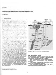 Underground Mining Methods - UFRGS