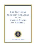 The National Security Strategy - U.S. Department …