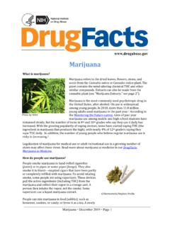 Marijuana - National Institute on Drug Abuse