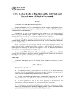 WHO global code of practice EN - World Health …