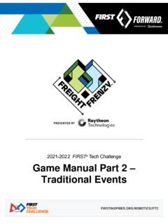 2021-2022 FIRST Tech Challenge Game Manual Part 2 ...