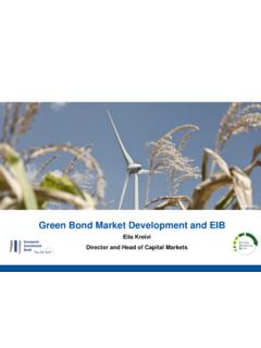 Green Bond Market Development and EIB