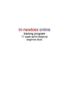 11 week program complete - Tri-Newbies