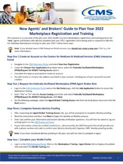 Plan Year 2022 New Agents and Brokers Guide to …