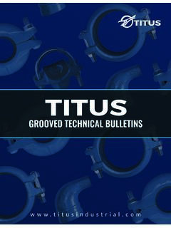 GROOVED TECHNICAL BULLETINS - Titus Industrial