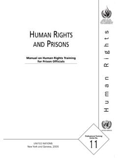 HAND UMAN RIGHTS PRISONS Human Rights