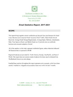 Email Statistics Report, 2017-2021 EXEC SUMMARY