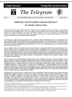 ˘ The Telegram - Foreign Policy Research Institute