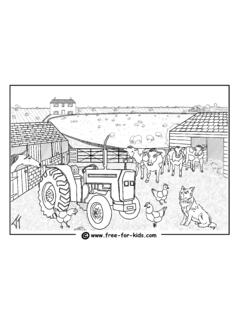 Farm Yard Colouring Page - free-for-kids.com