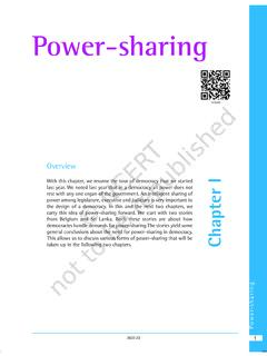 Power-sharing - NCERT