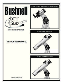 Bushnell Optical Equipment &amp; Accessories Instruction Manual