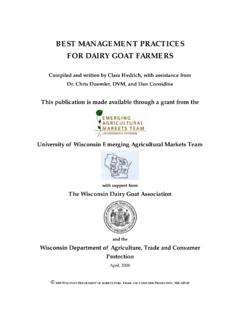 BEST MANAGEMENT PRACTICES FOR DAIRY …
