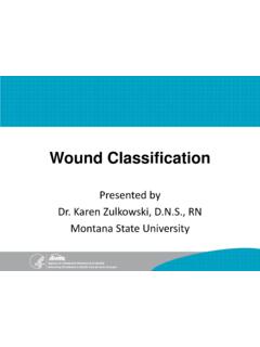 Wound Classification - Agency for Healthcare …
