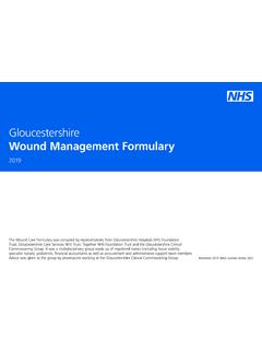 Wound Management Formulary - Gloucestershire Hospitals …