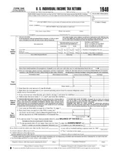 Form 1040 (1948) - Internal Revenue Service