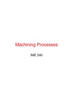 Machining Processes - University of Rhode Island