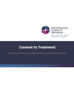 Consent to Treatment - Since 1890